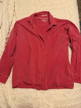 Vintage 80’s-90’s Cotton Women's Button-Down Shirt